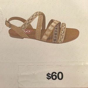 NWT Beautiful Tan Gold Multi Color Pop Simpatico Shoes Perfect4 Sunny Holiday ☀️